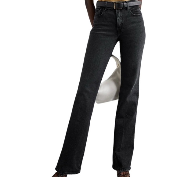 Good American Classic Slim Bootcut Jeans Split Hem 90s - Picture 13 of 13